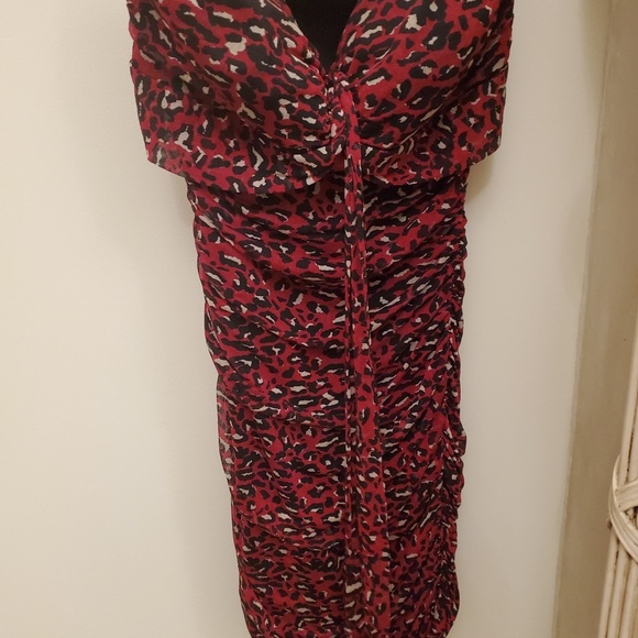 Red and black leopard dress - Picture 3 of 5
